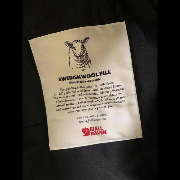 Fallj Raven Womens Red-Black Button-Up Flannel Coat Swedish Wool Cozy Sz L NWT - Picture 14 of 15